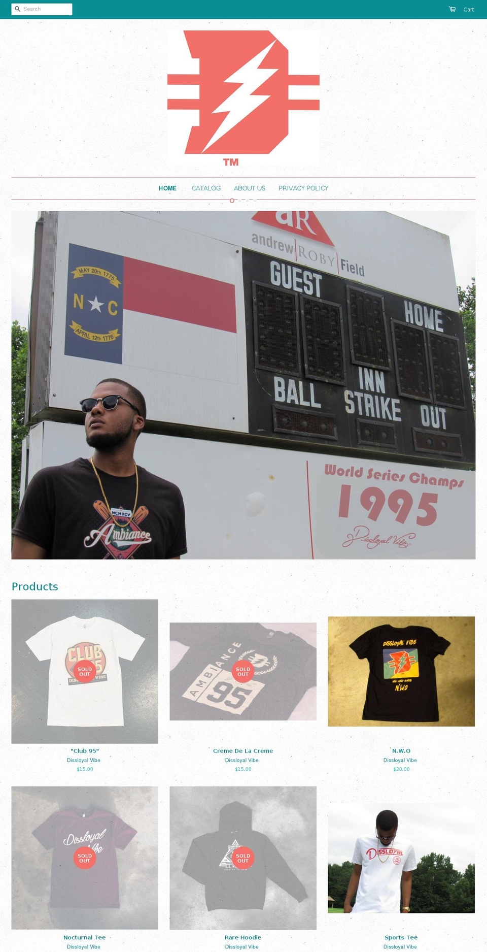 dissloyalvibe.com — Shopify storefront screenshot