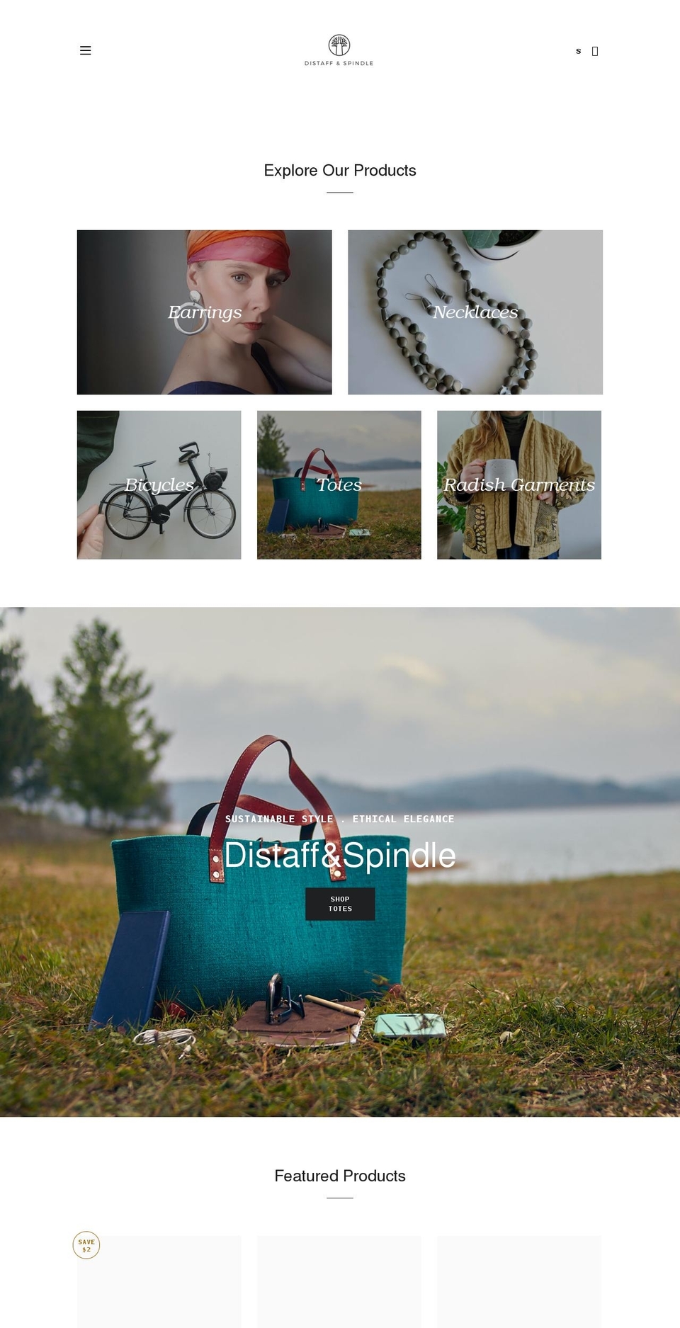 distaffandspindle.com shopify website screenshot