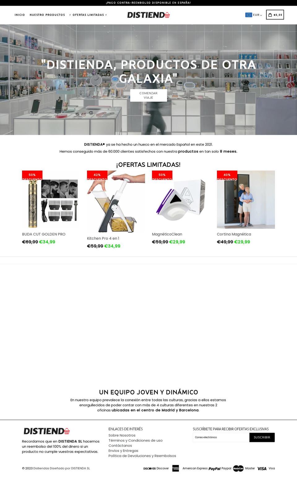 distienda.com shopify website screenshot