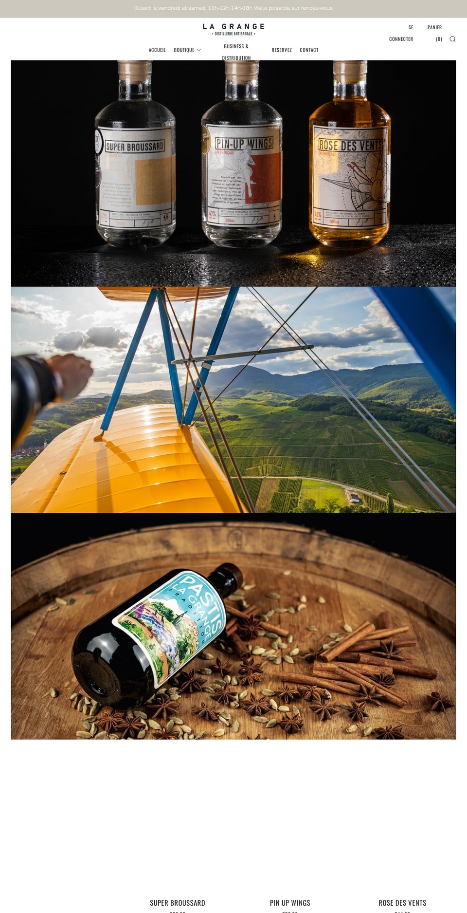 distillerielagrange.com shopify website screenshot