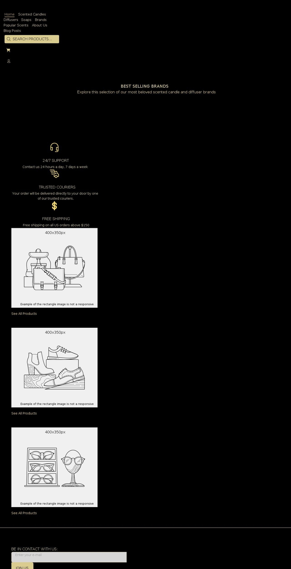 distinctaroma.com shopify website screenshot