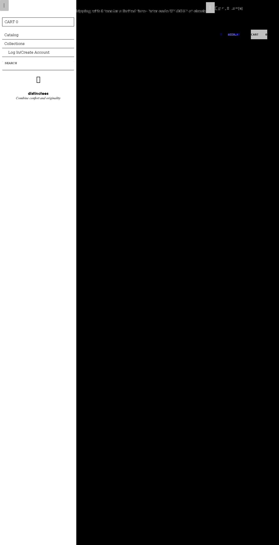 distinctees.com shopify website screenshot