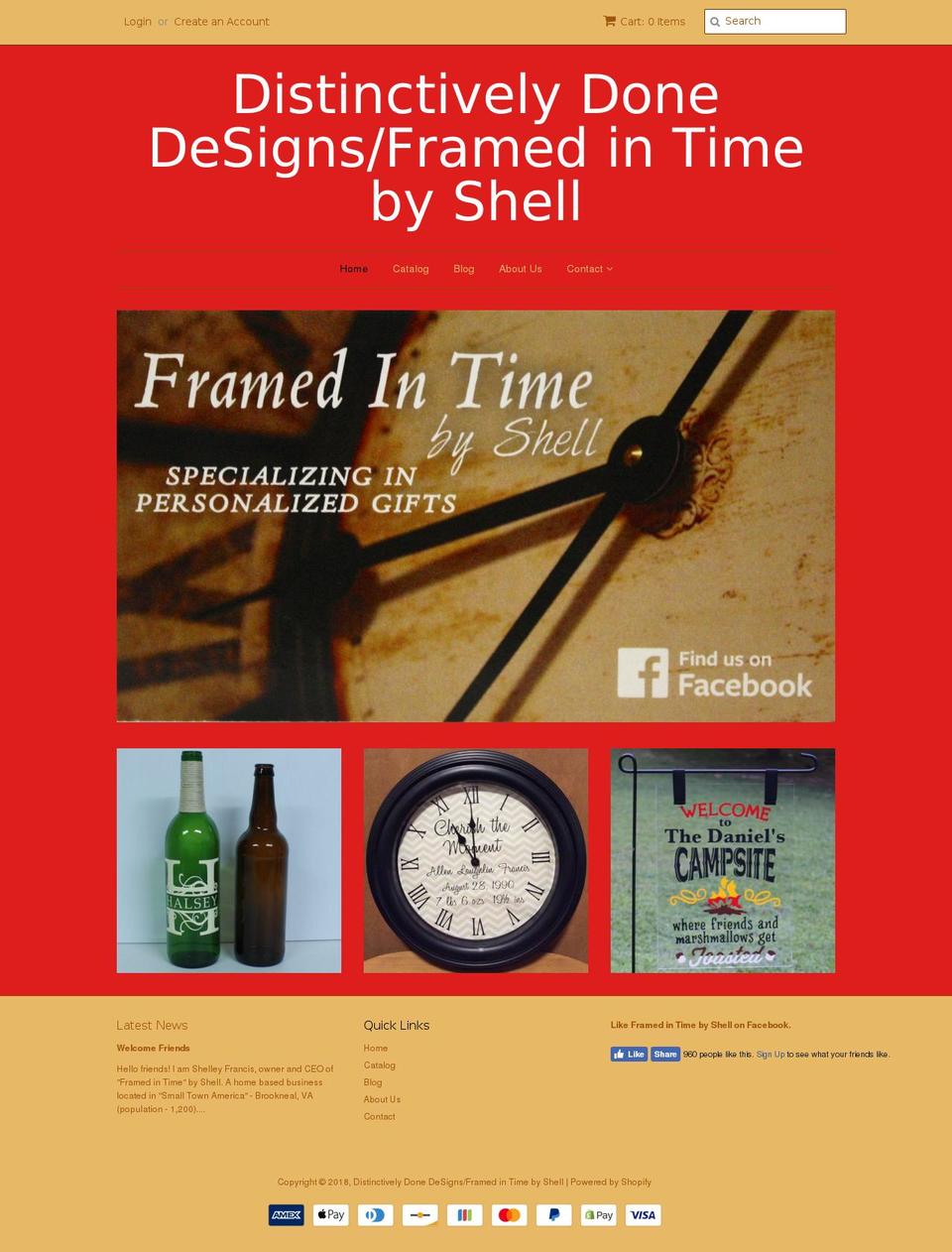 distinctivelydonedesigns.com — Shopify storefront screenshot