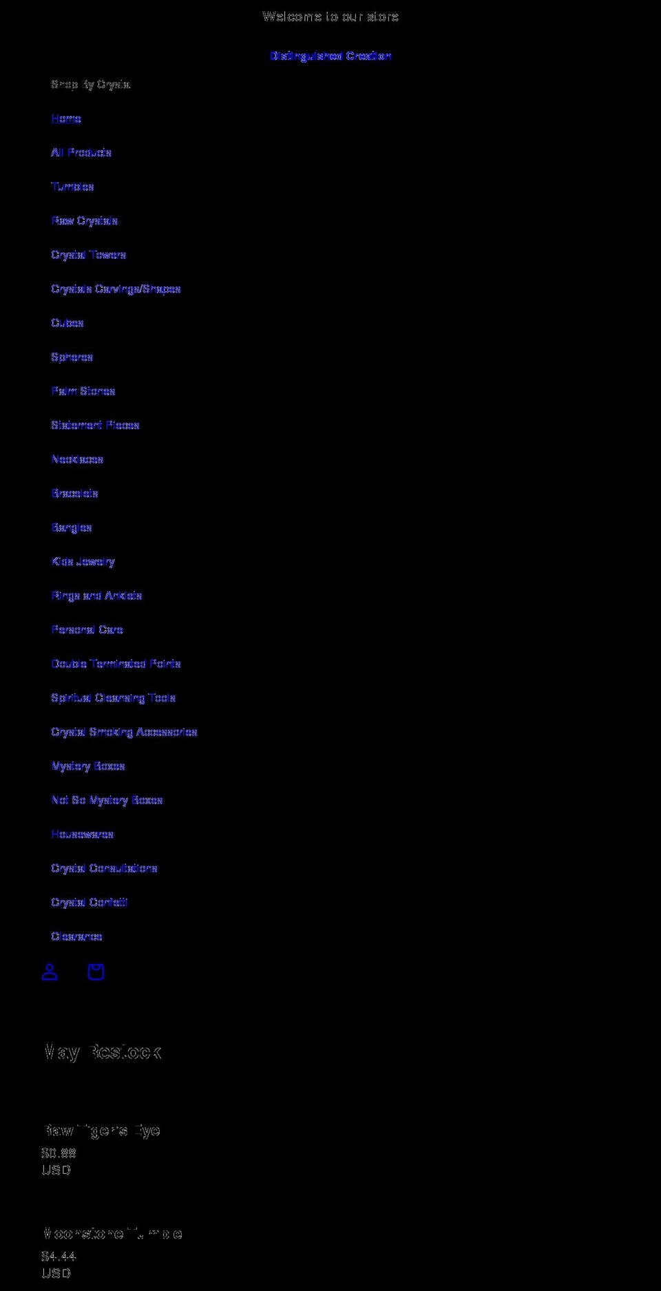 distinguishedcreation.com shopify website screenshot