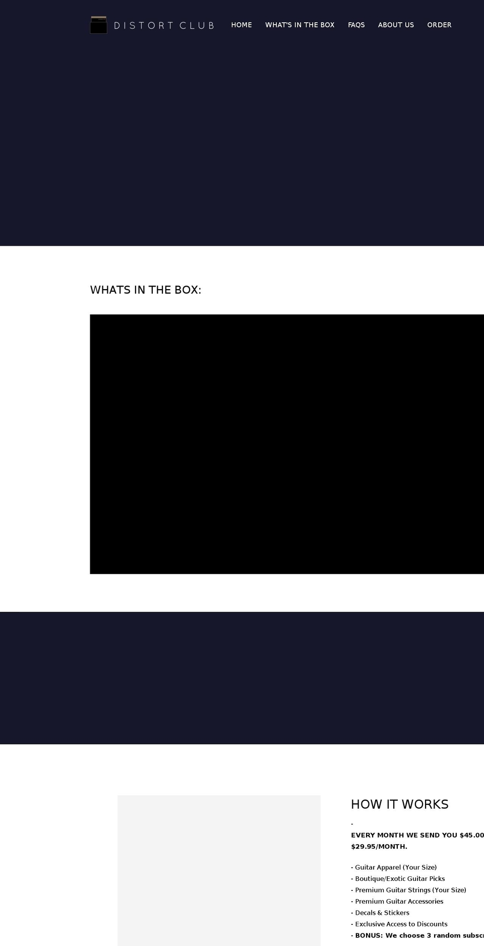 distortclub.com — Shopify storefront screenshot