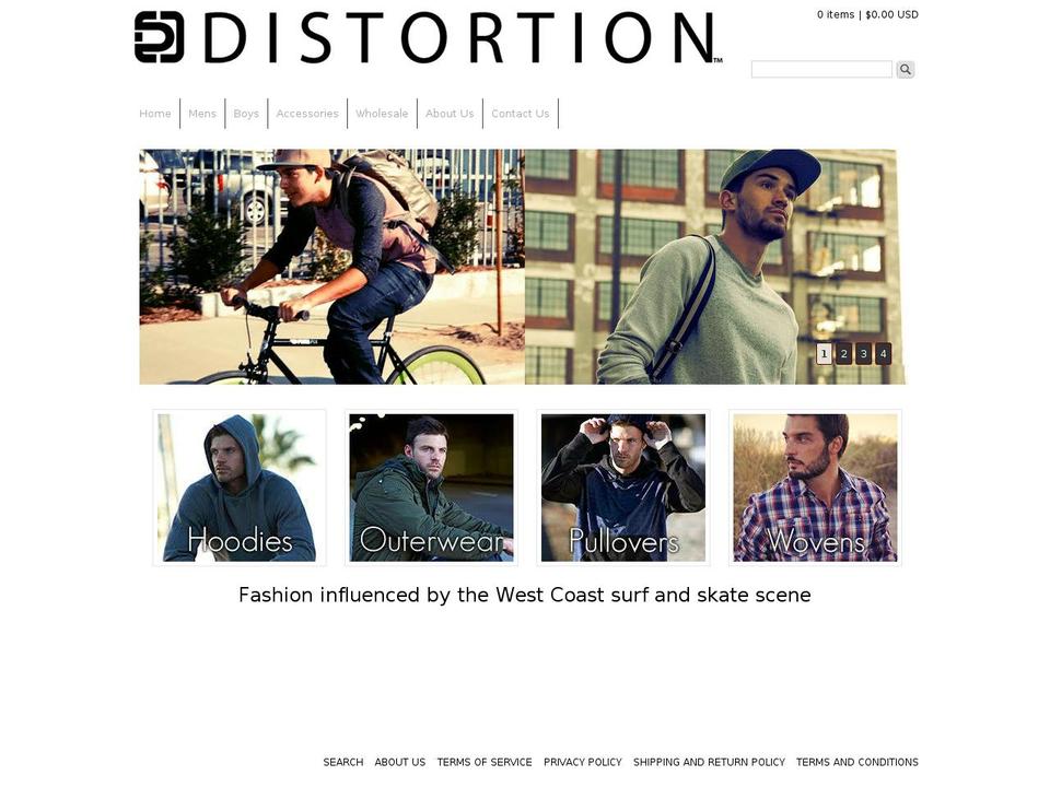 Dooley Shopify theme site example distortionclothing.com