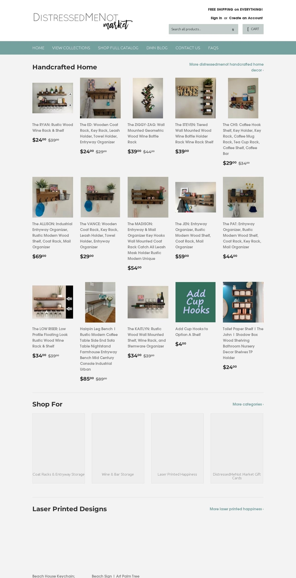 distressedmenotmarket.com shopify website screenshot