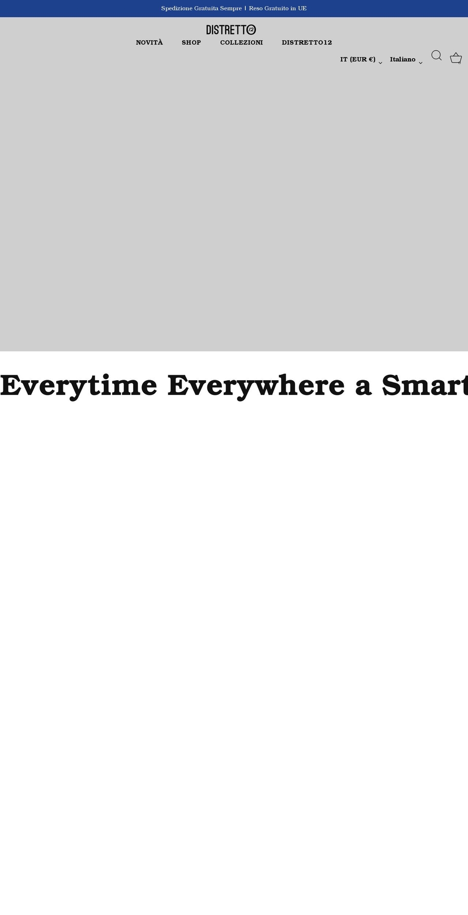 distretto12.com shopify website screenshot