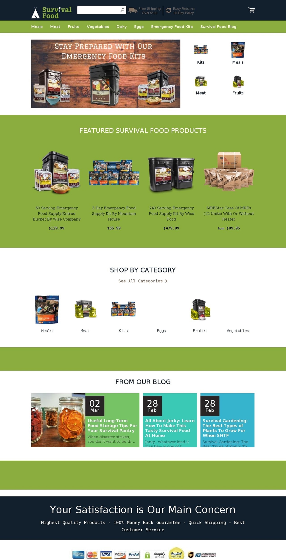 SurvivalFood V1.3 Shopify theme site example distributorfood.com