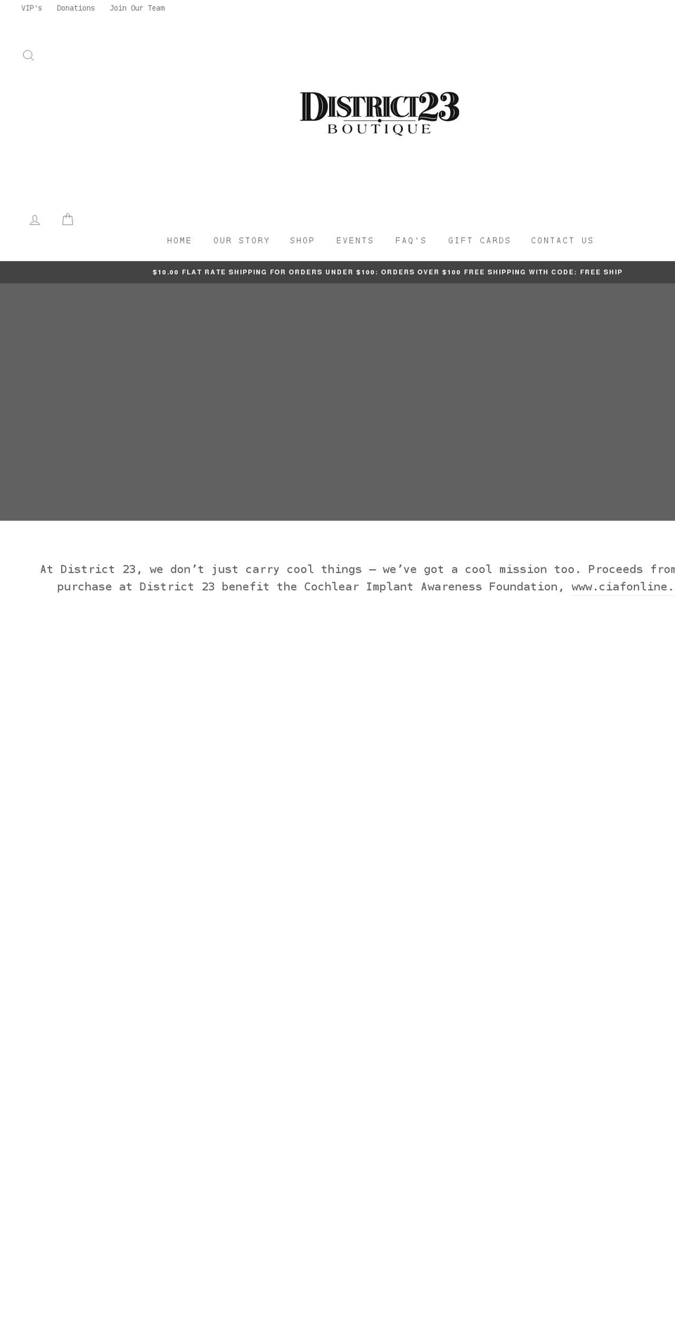 district23boutique.com — Shopify storefront screenshot