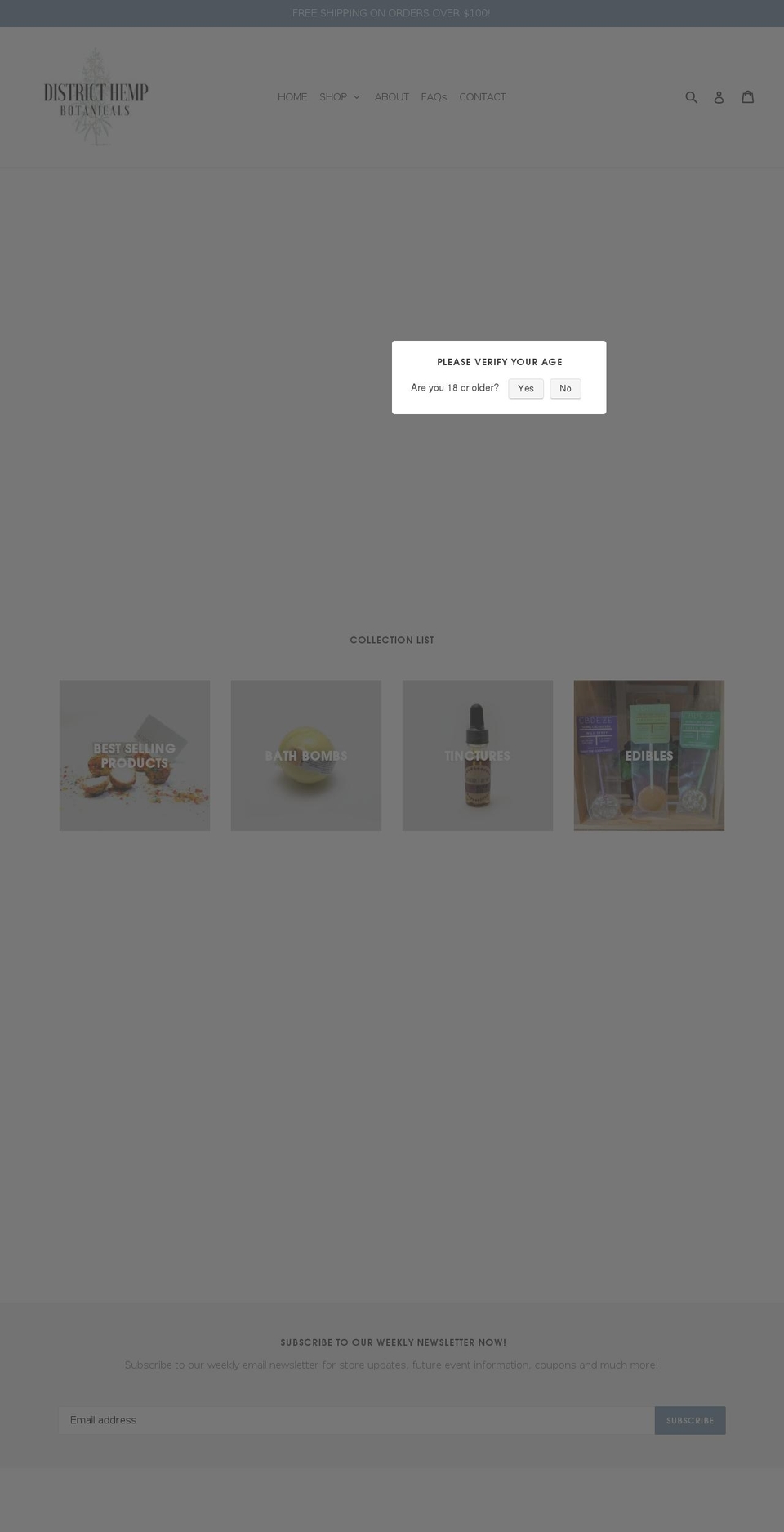 districthempstore.com — Shopify storefront screenshot