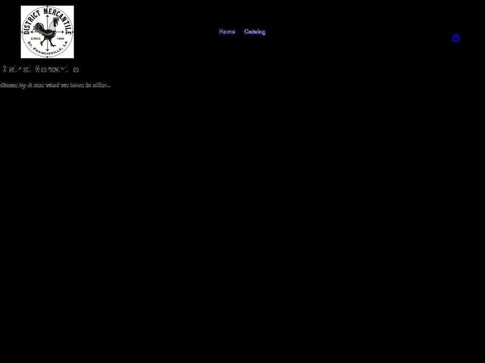 districtmercantile.com shopify website screenshot
