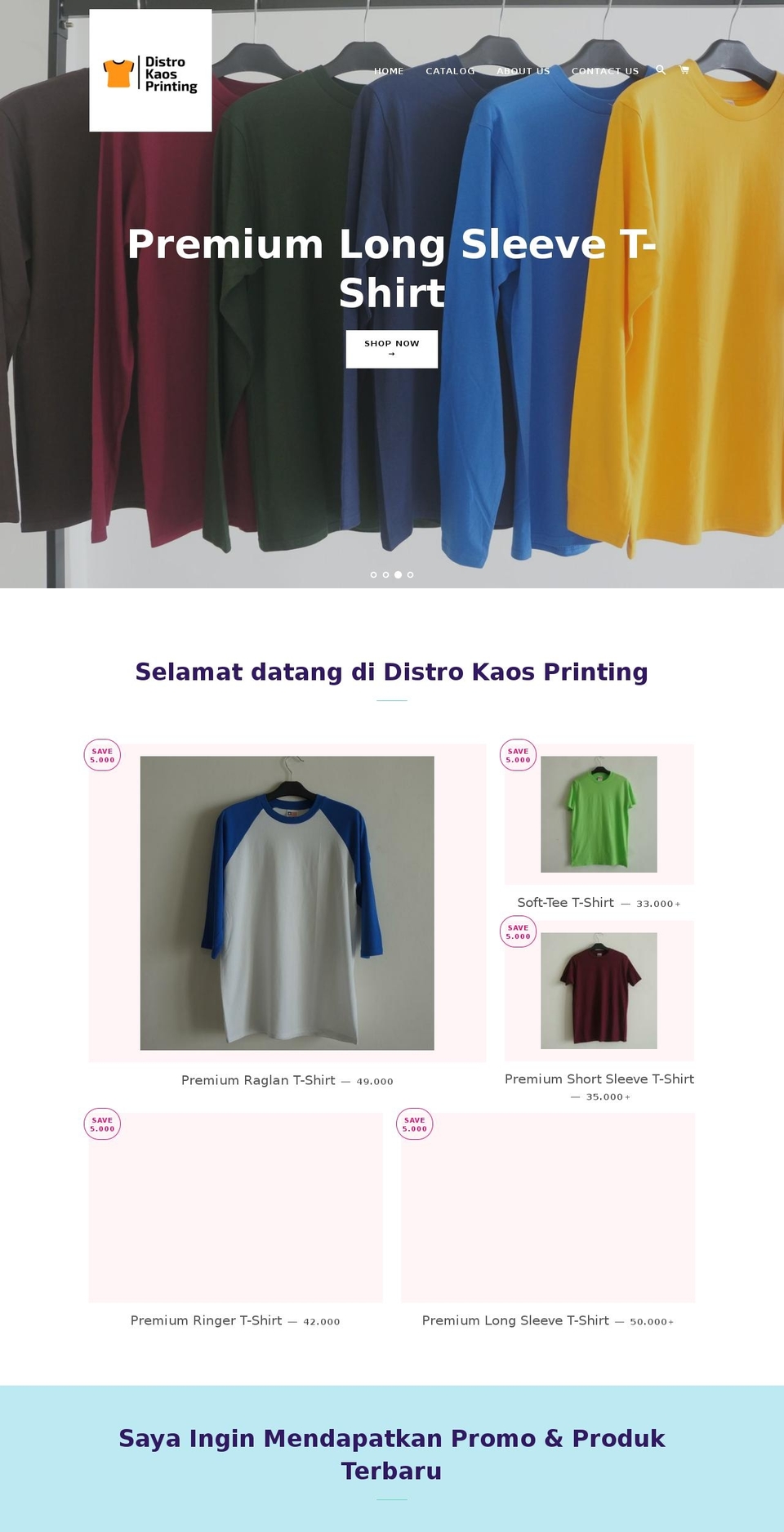 distrokaosprinting.com — Shopify storefront screenshot