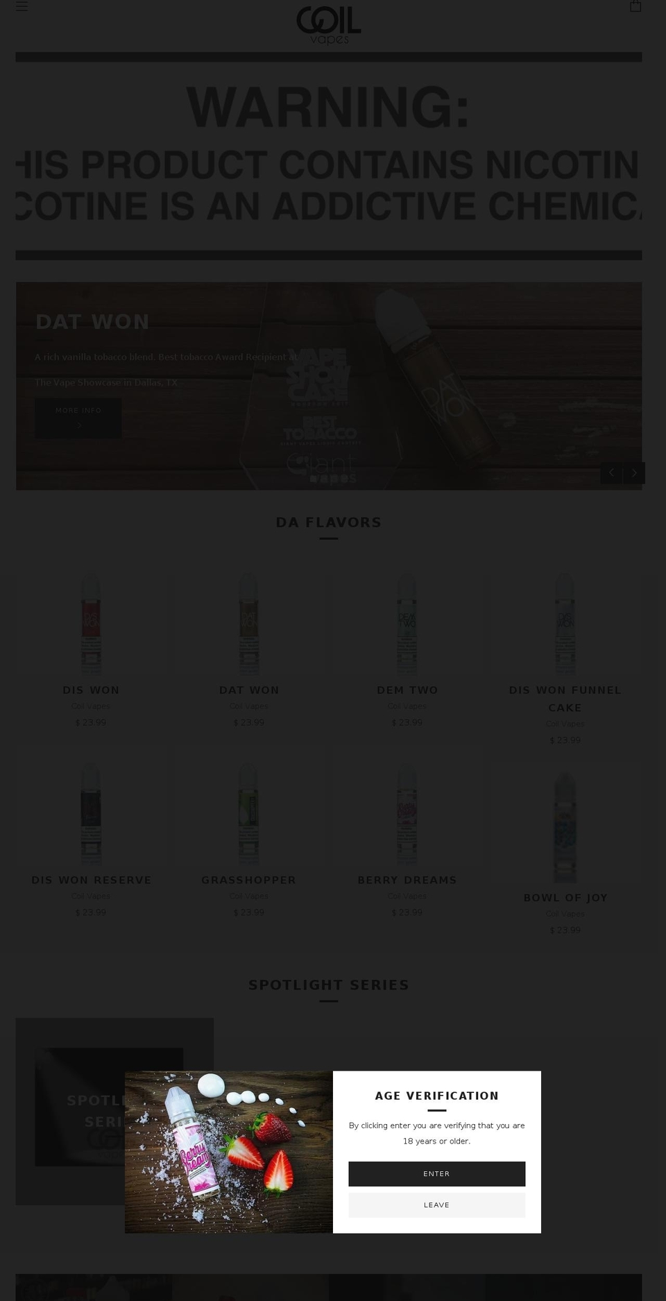 diswon.com — Shopify storefront screenshot