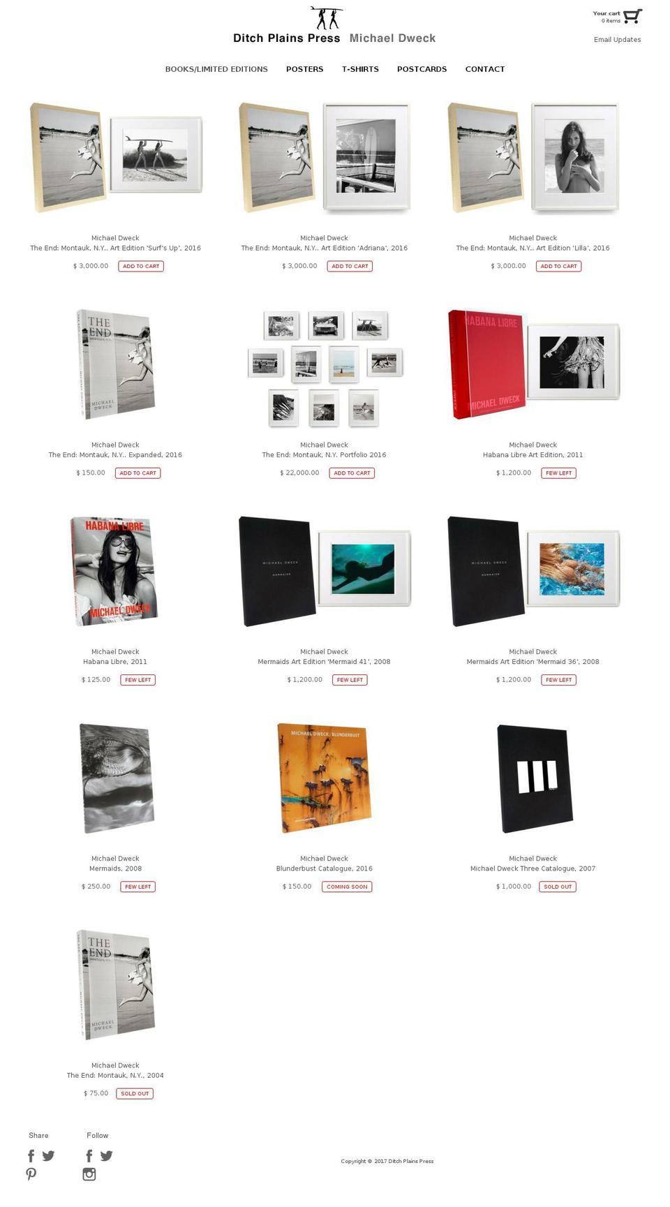 ditchplainspress.com shopify website screenshot