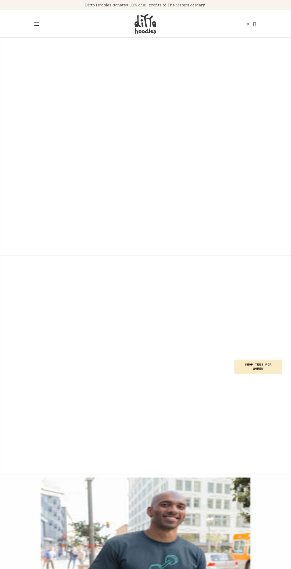 dittohoodies.com shopify website screenshot