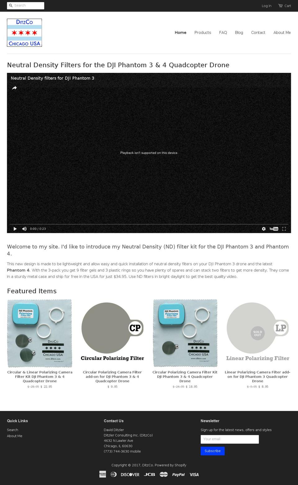 ditzco.com shopify website screenshot