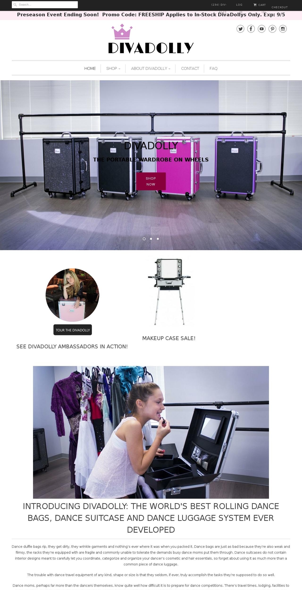 diva-dolly.net shopify website screenshot
