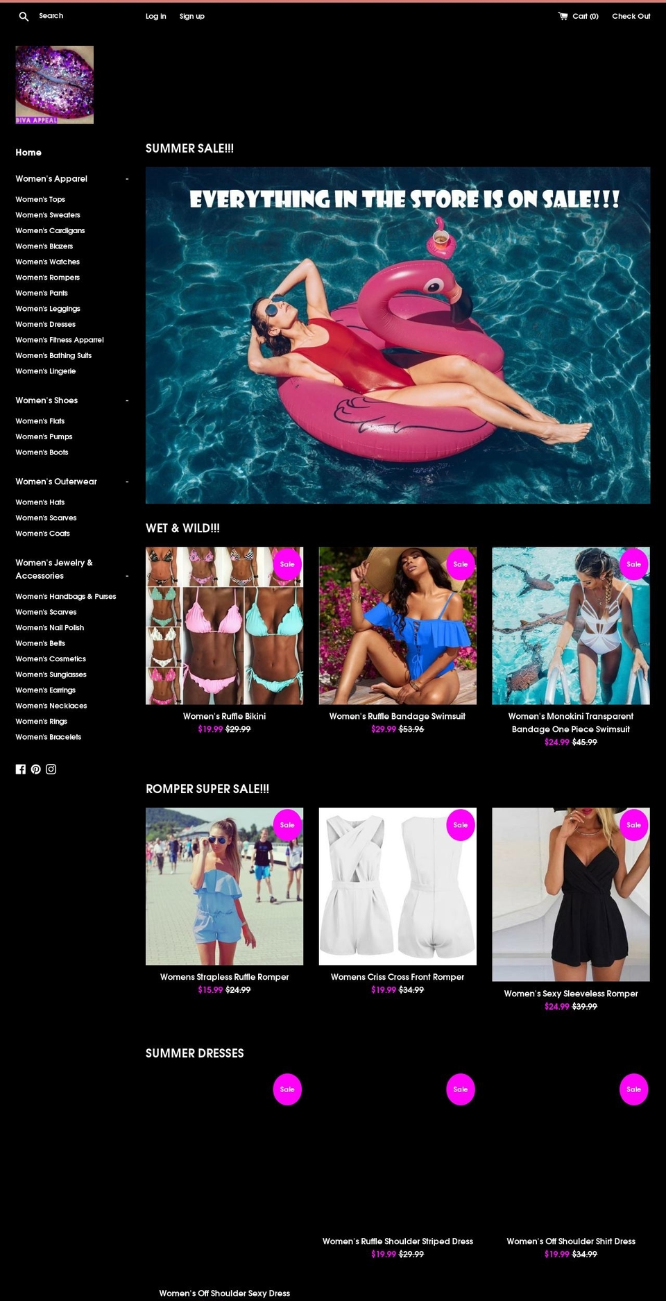divaappeal.com — Shopify storefront screenshot