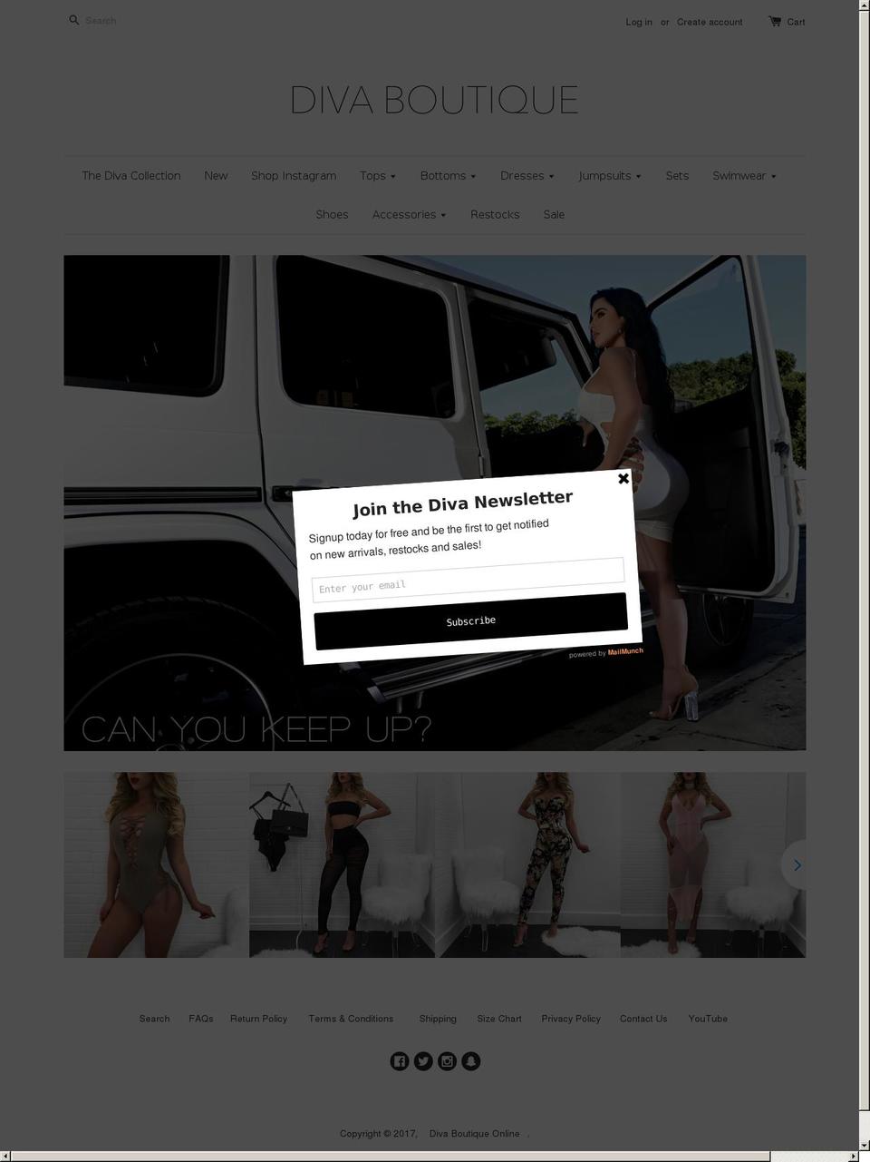 Fashionopolism Shopify theme site example divaboutiqueonline.com