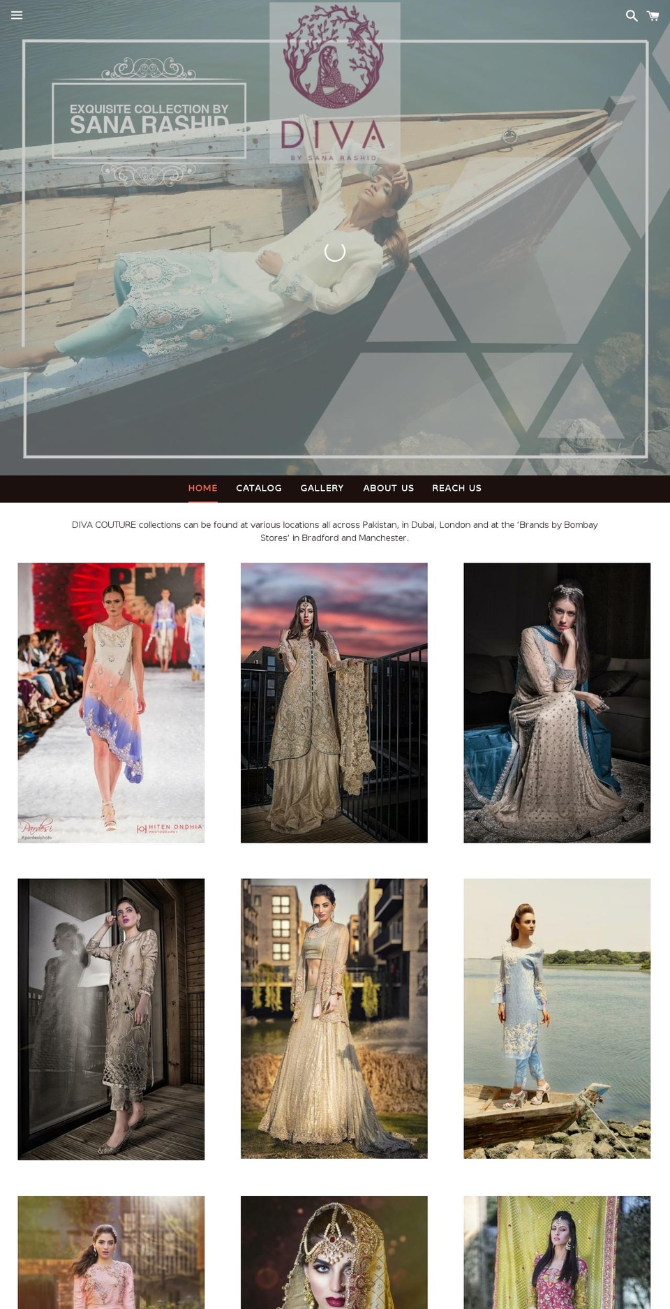 divabysanarashid.com — Shopify storefront screenshot