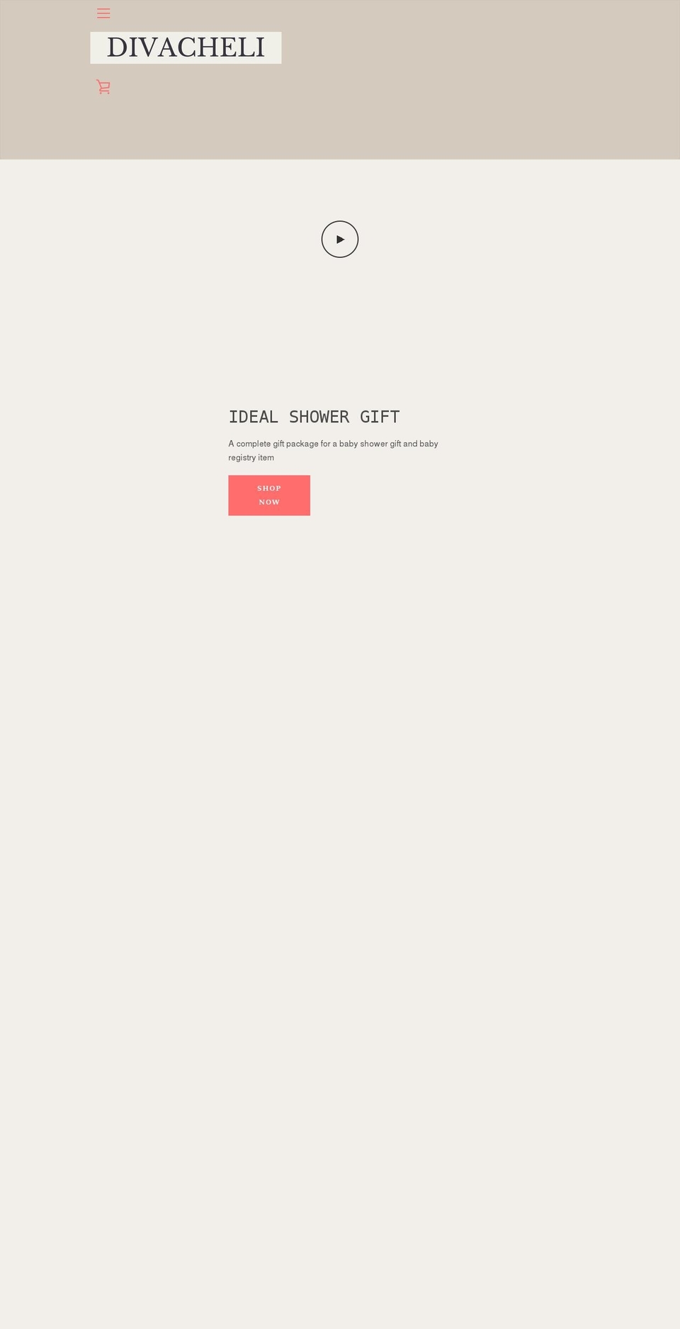 divacheli.com shopify website screenshot