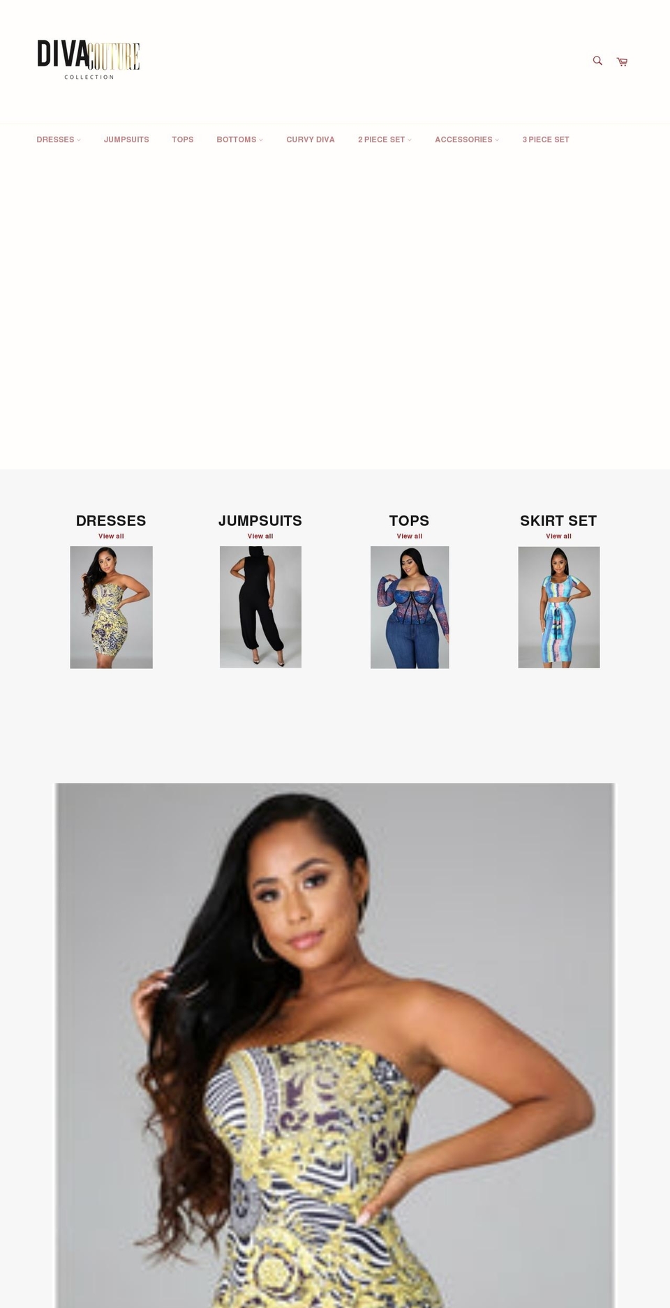 divacouturecollection.com shopify website screenshot