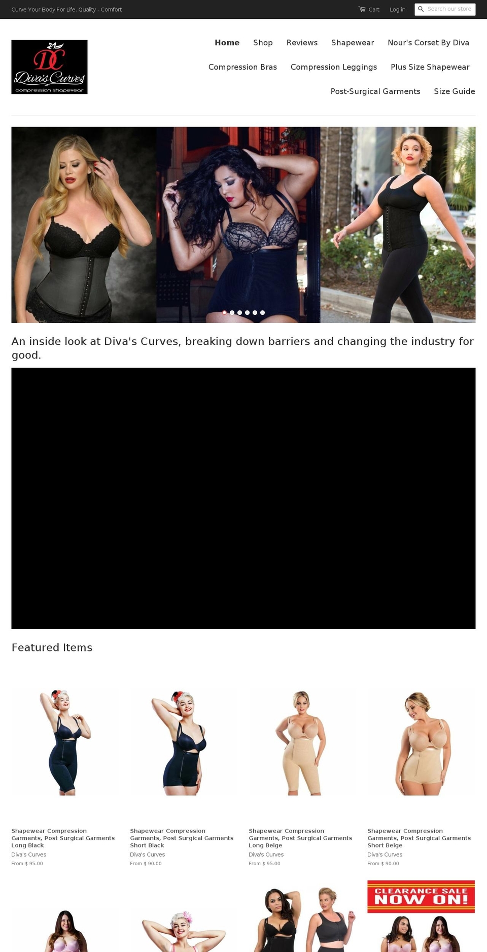 divacurve.com — Shopify storefront screenshot