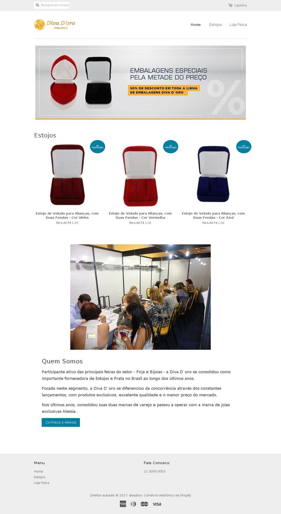 divadoro.com shopify website screenshot