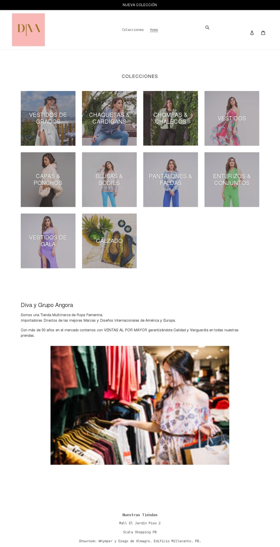 divaec.com shopify website screenshot