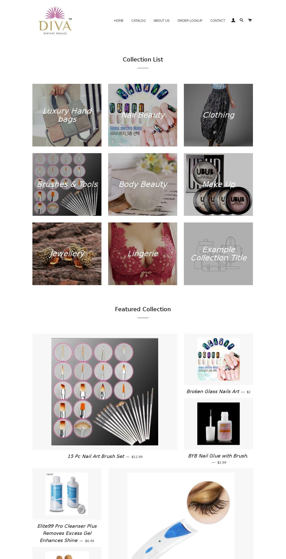 divalifestyle.net shopify website screenshot