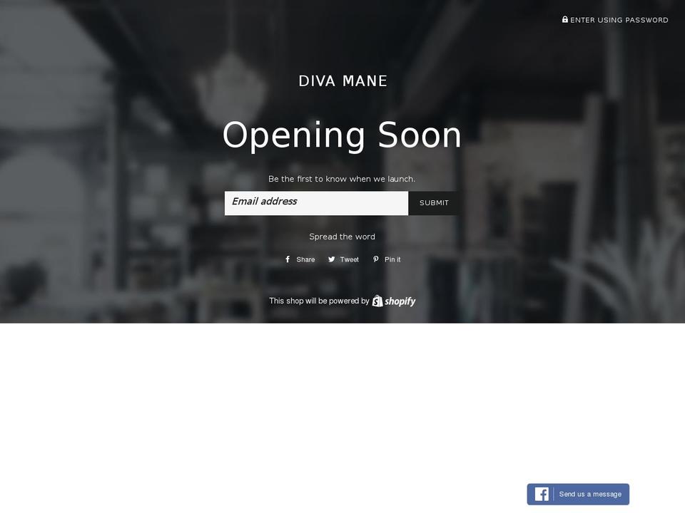 divamane.com shopify website screenshot
