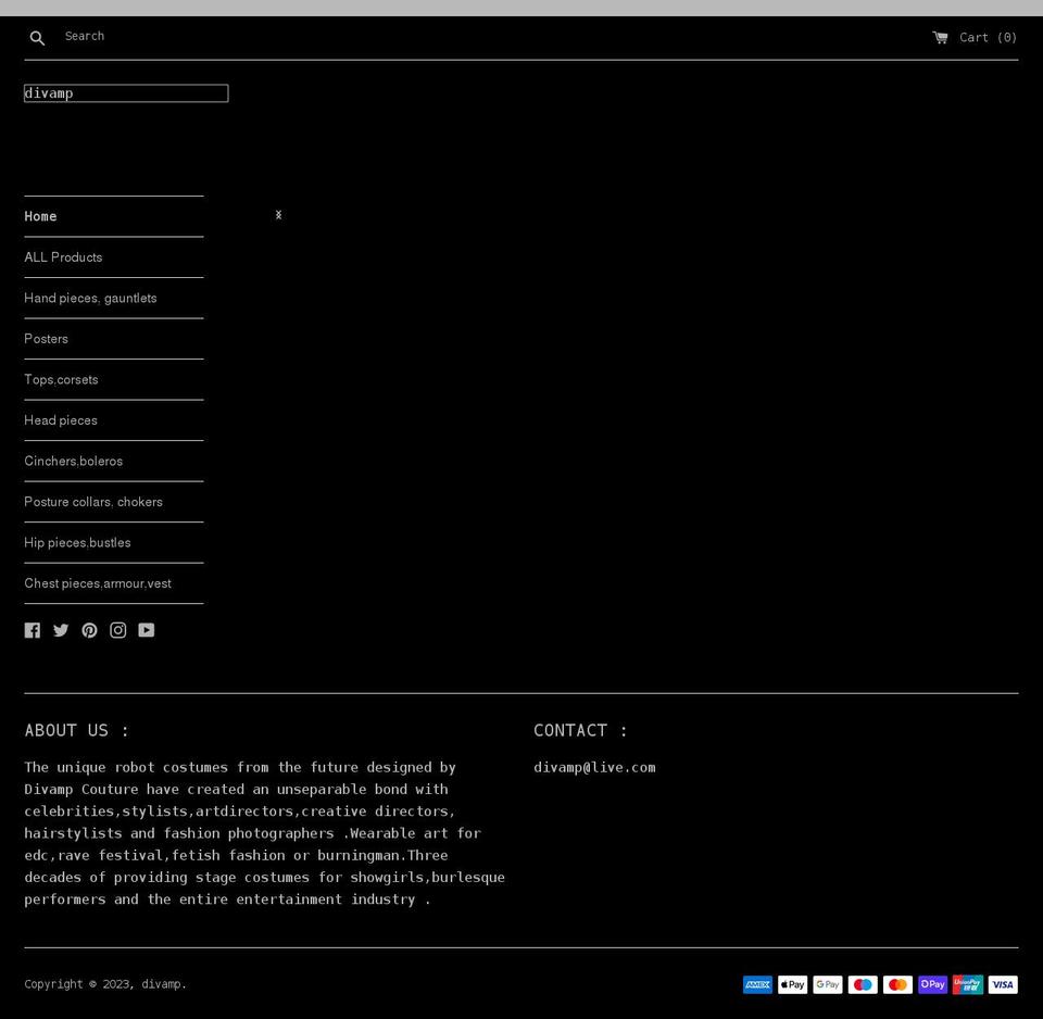 divamp.com shopify website screenshot