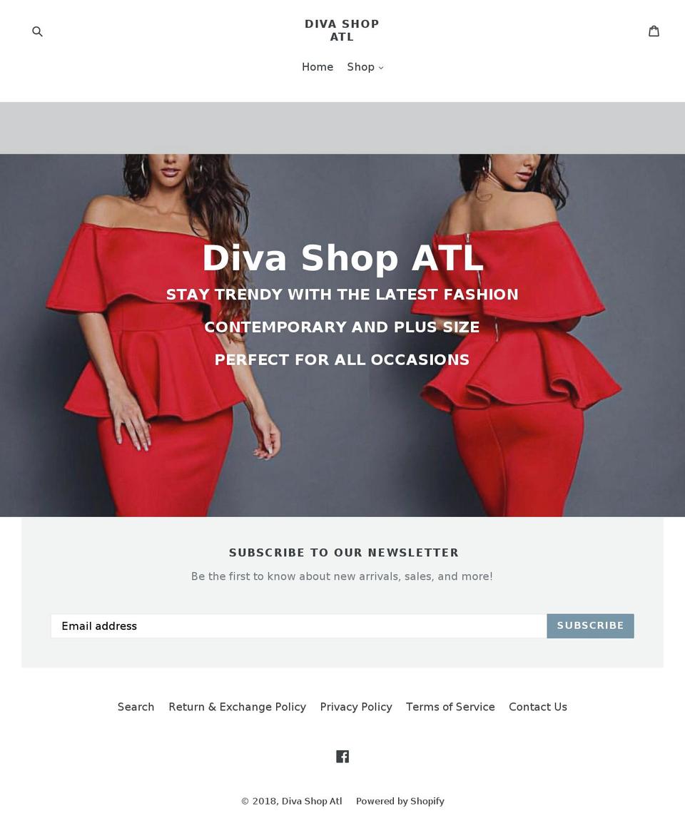 divashopatl.com — Shopify storefront screenshot