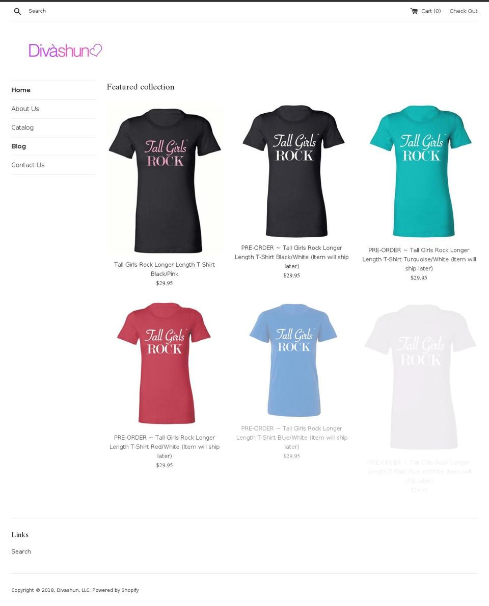 divashun.com shopify website screenshot