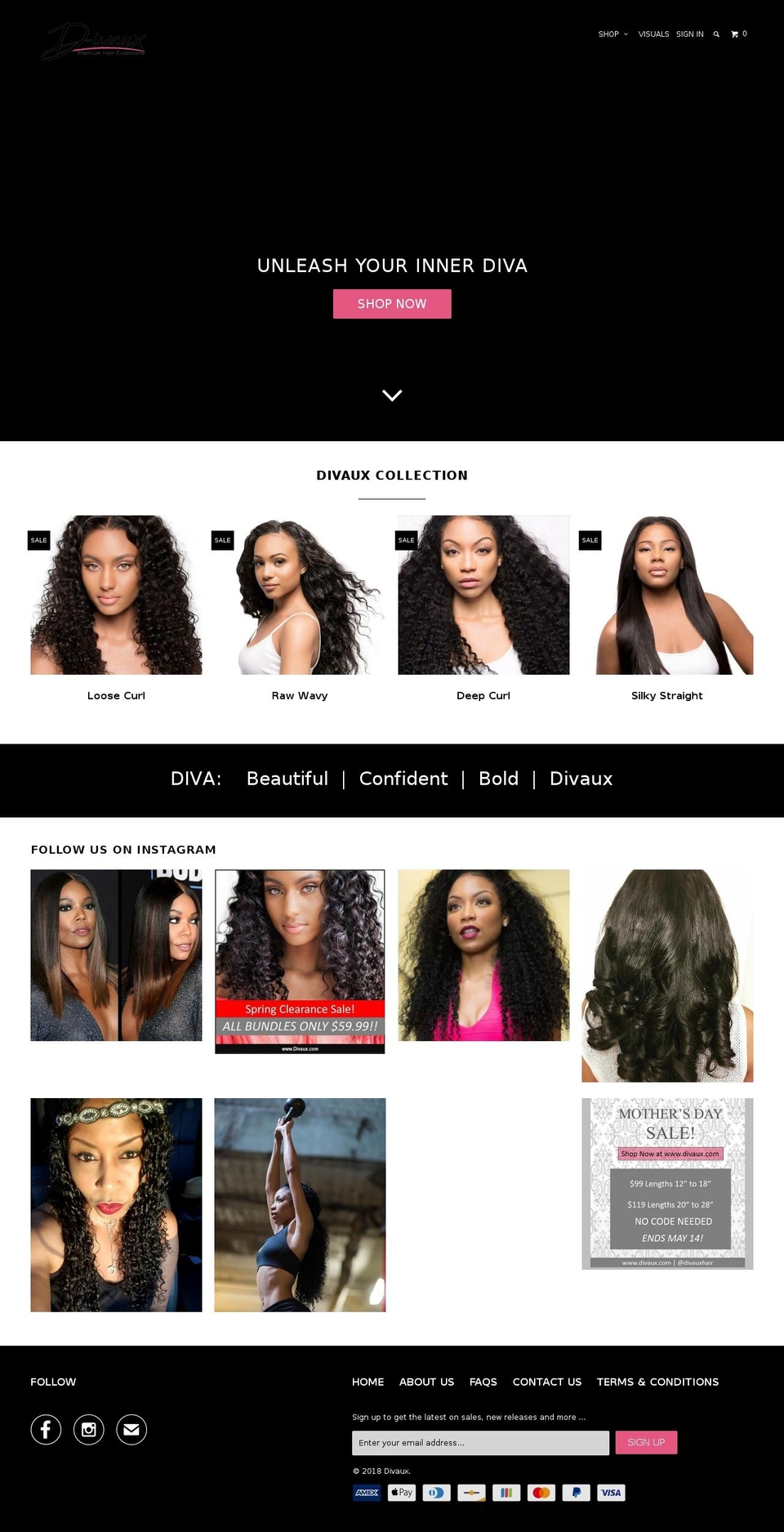 divaux.com — Shopify storefront screenshot