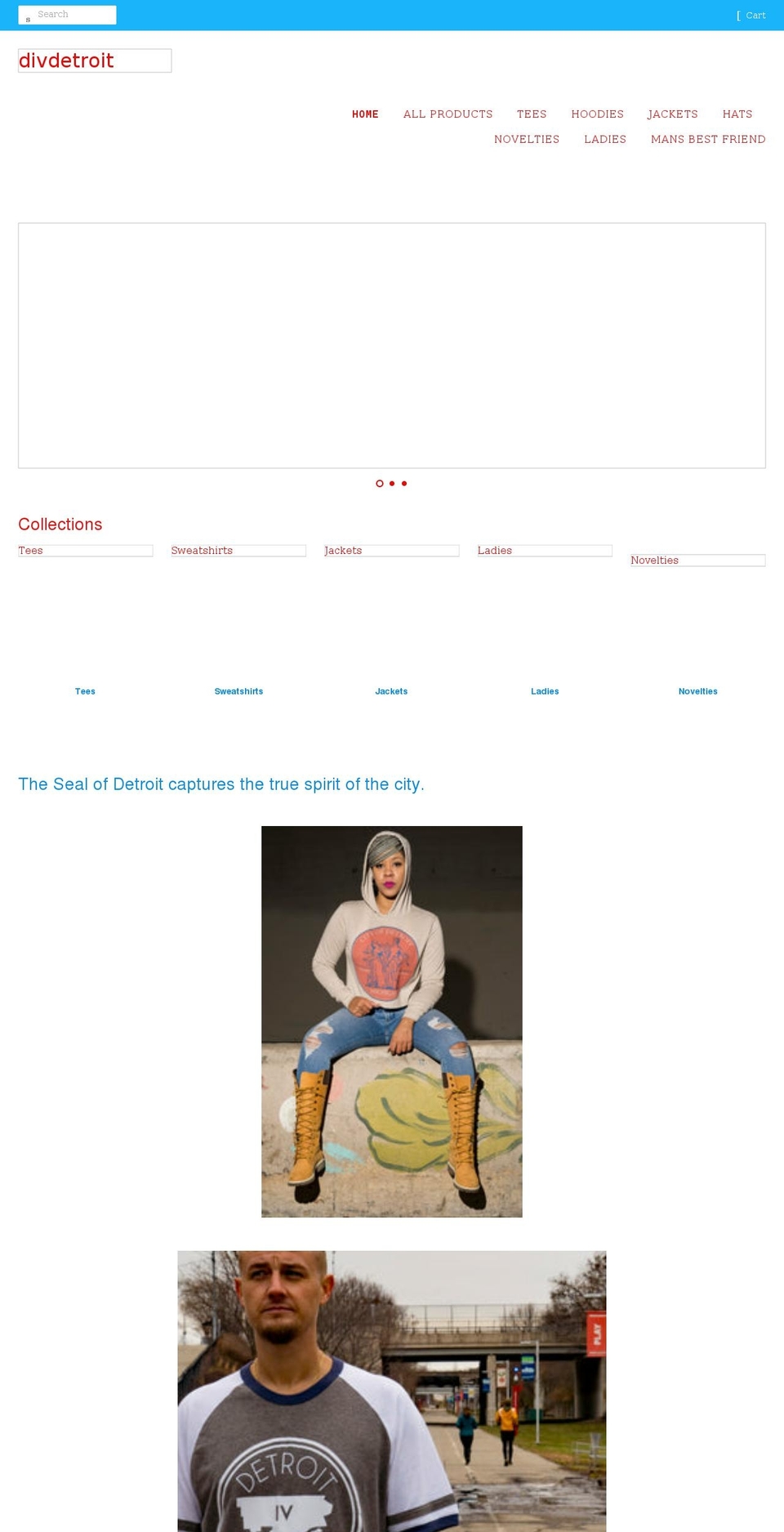 divdetroit.com shopify website screenshot