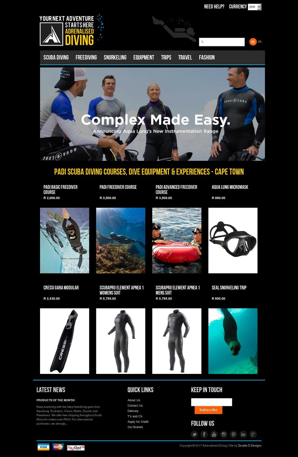 www-adrenalisedboardsports-co-za-minimal Shopify theme site example divecapetown.com