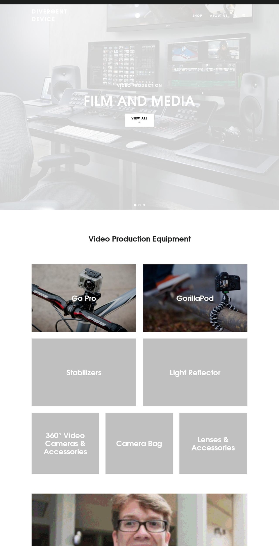 divergentdevice.com — Shopify storefront screenshot