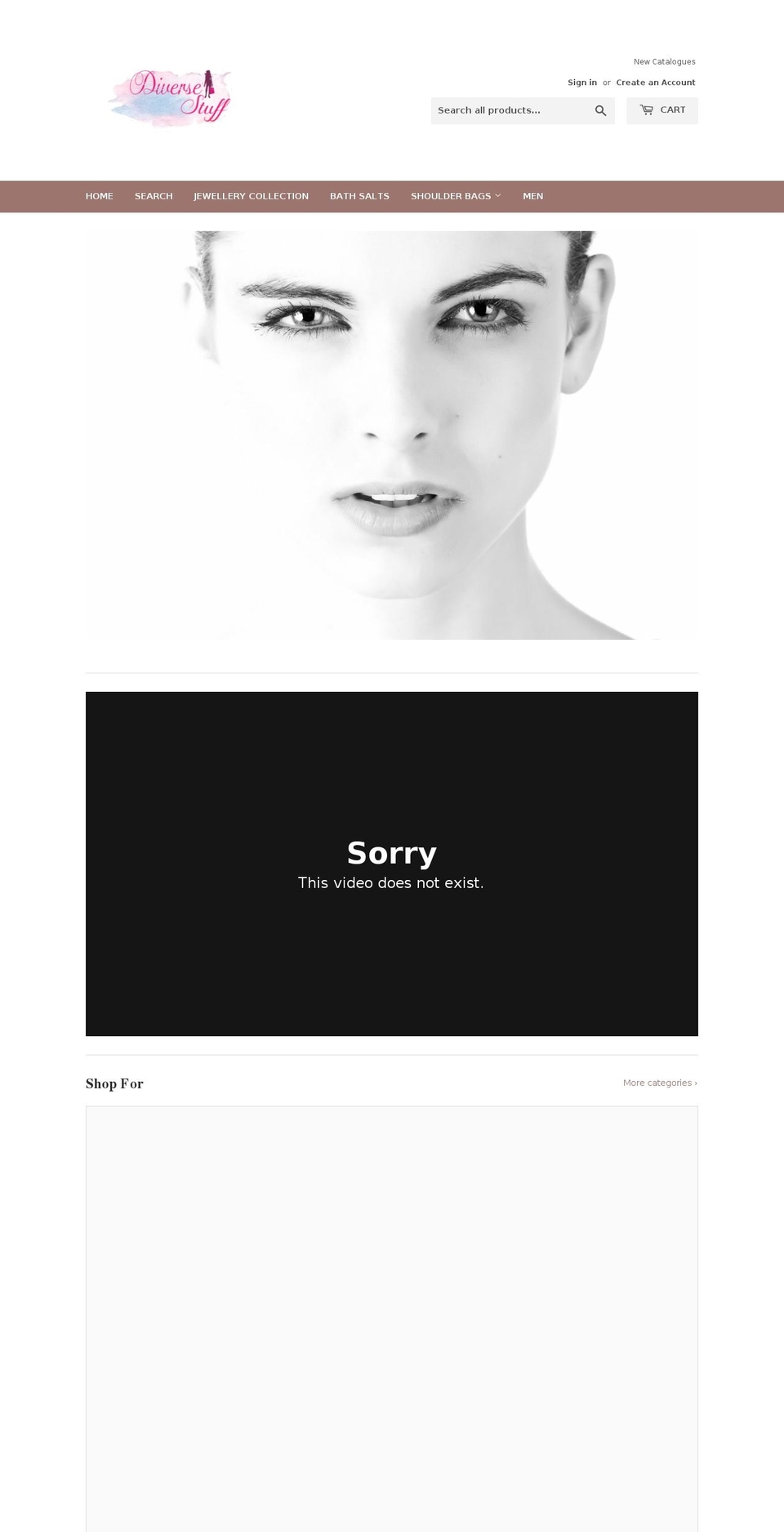 diversestuff.com — Shopify storefront screenshot