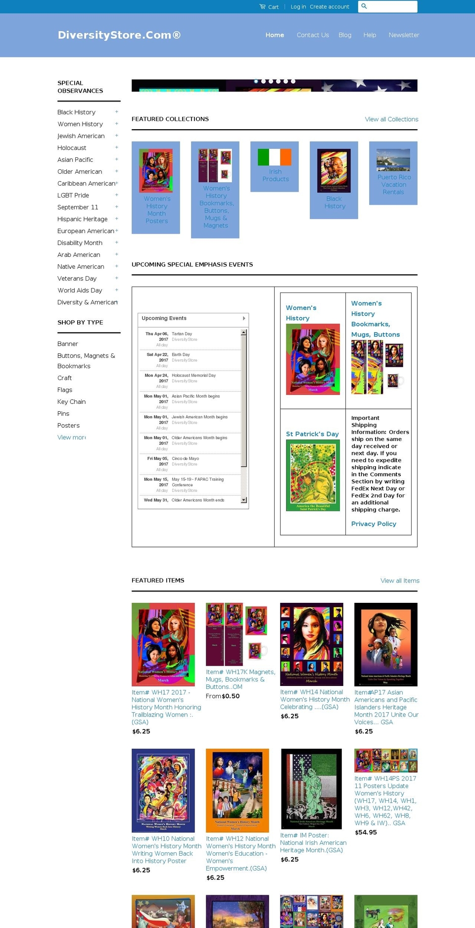 classic Shopify theme site example diversitystore.com