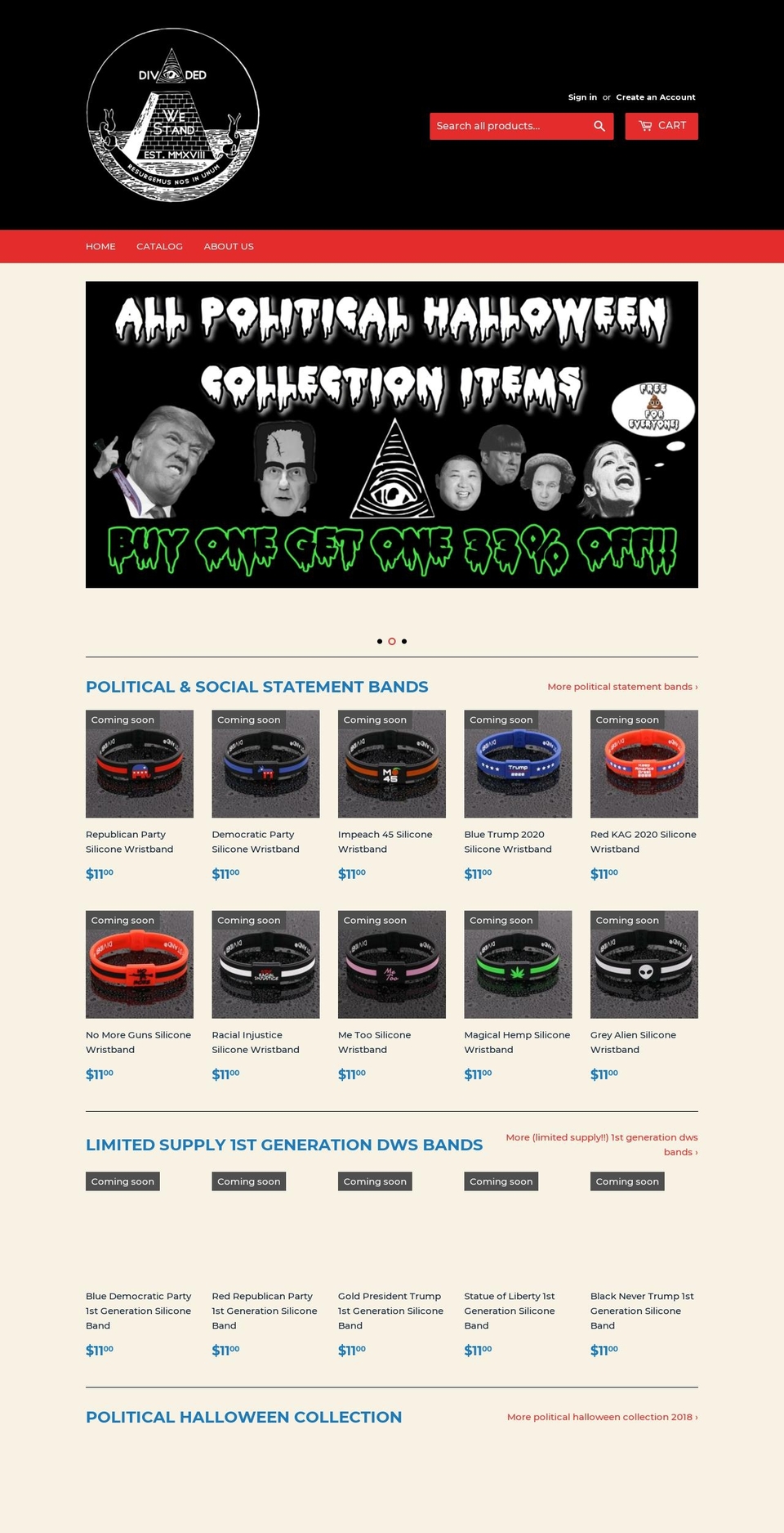 dividedwestandinc.com — Shopify storefront screenshot