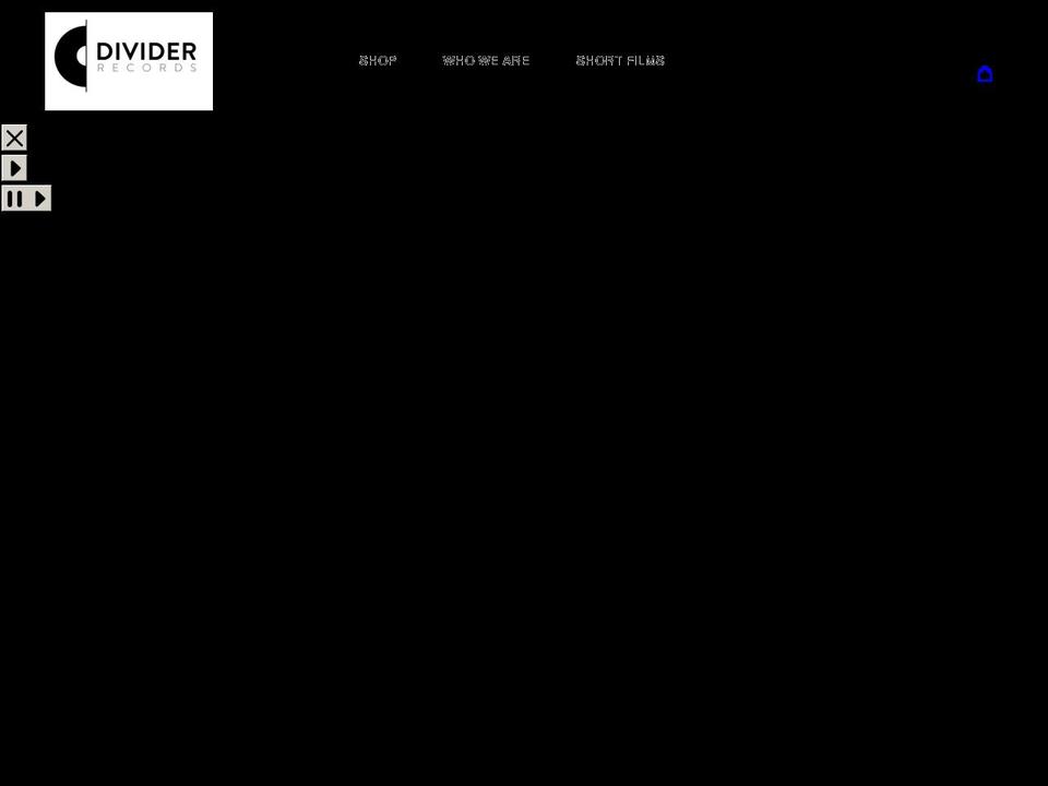 divider-records.com shopify website screenshot