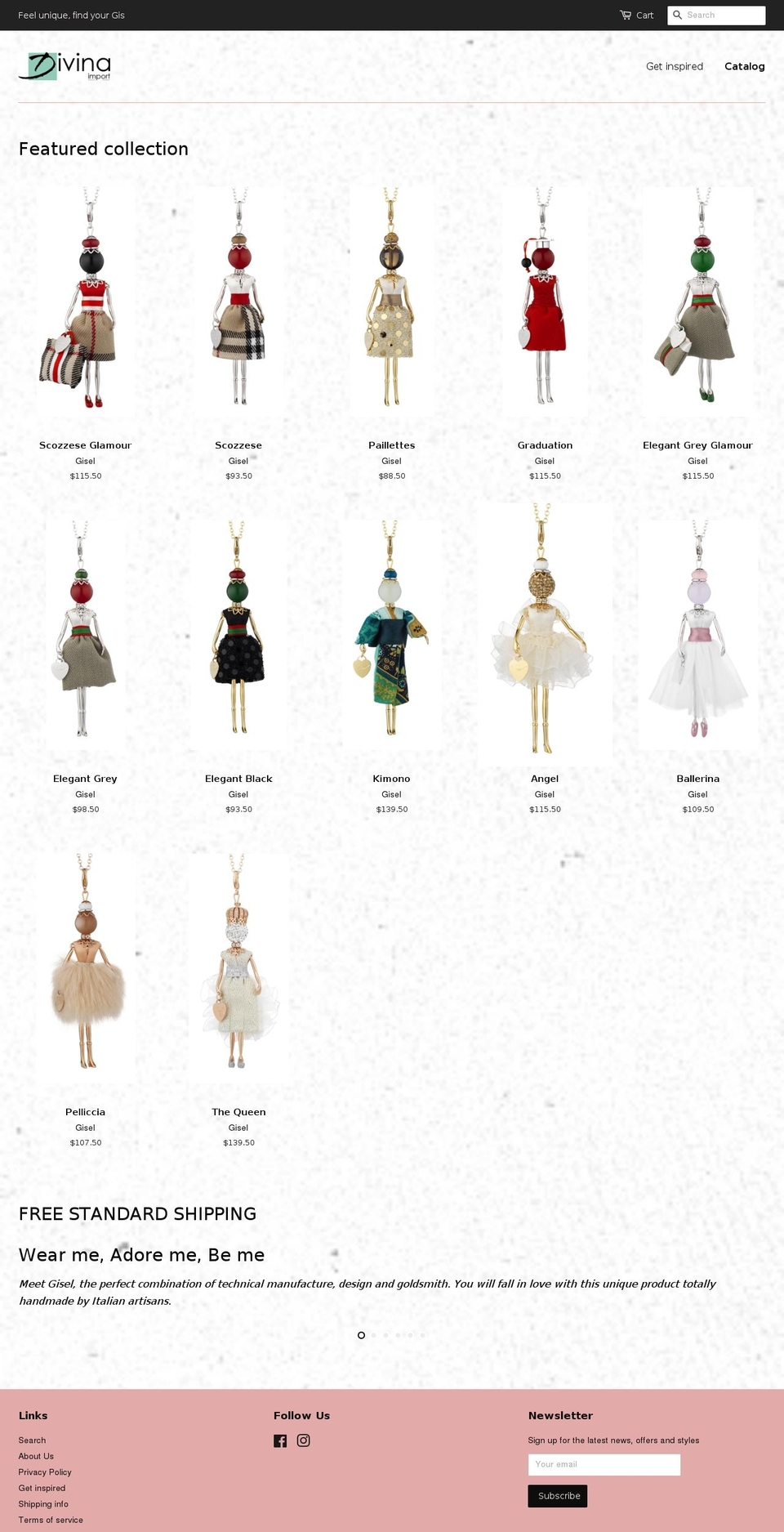divinaimport.com — Shopify storefront screenshot