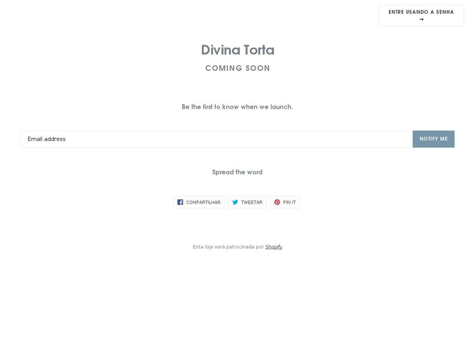 divinatorta.com shopify website screenshot