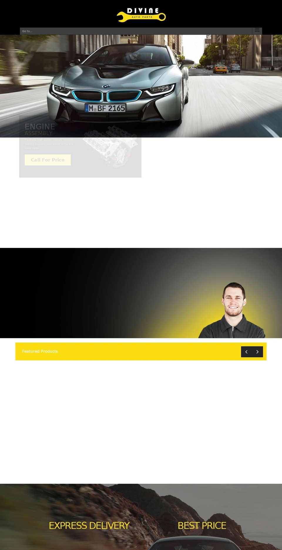 theme182 Shopify theme site example divineautoparts.com