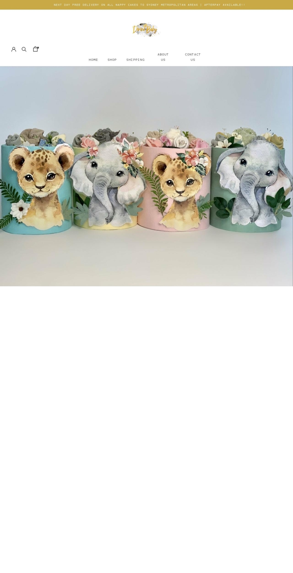 divinebaby.com.au shopify website screenshot
