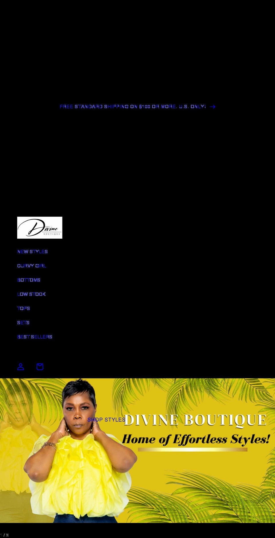 divineboutique912.com shopify website screenshot