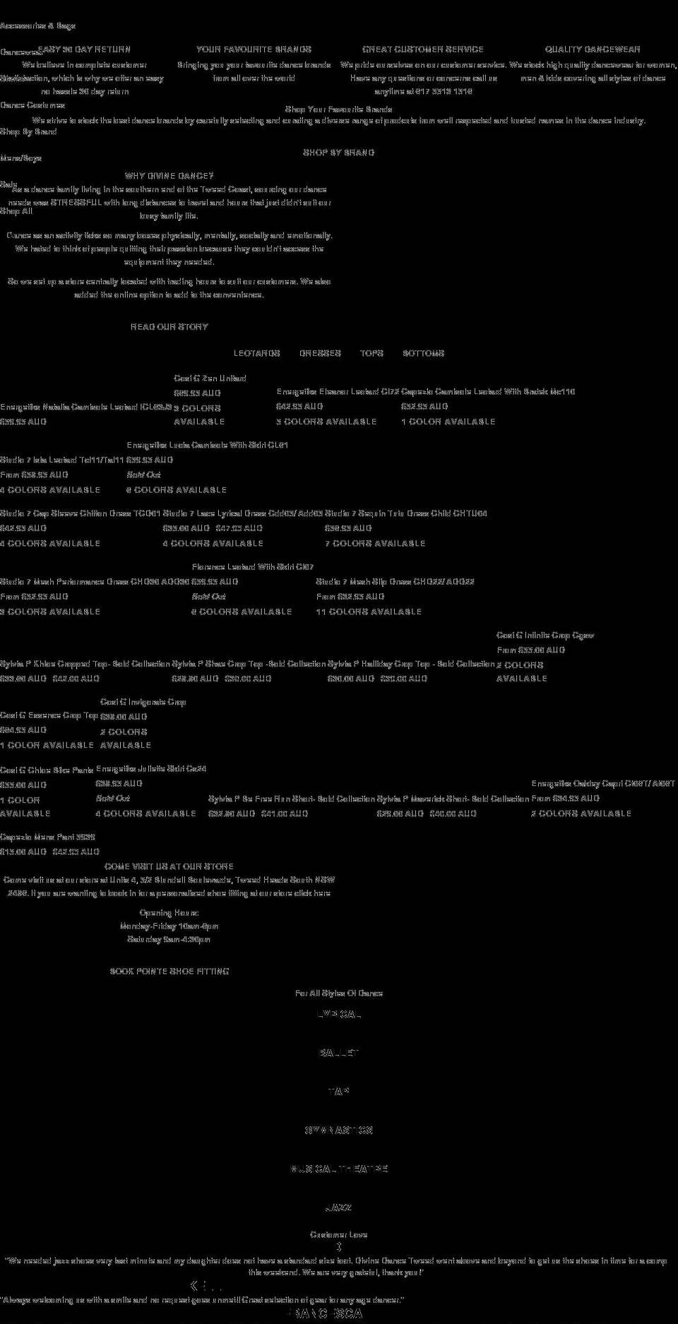 divinedancetweed.com.au shopify website screenshot