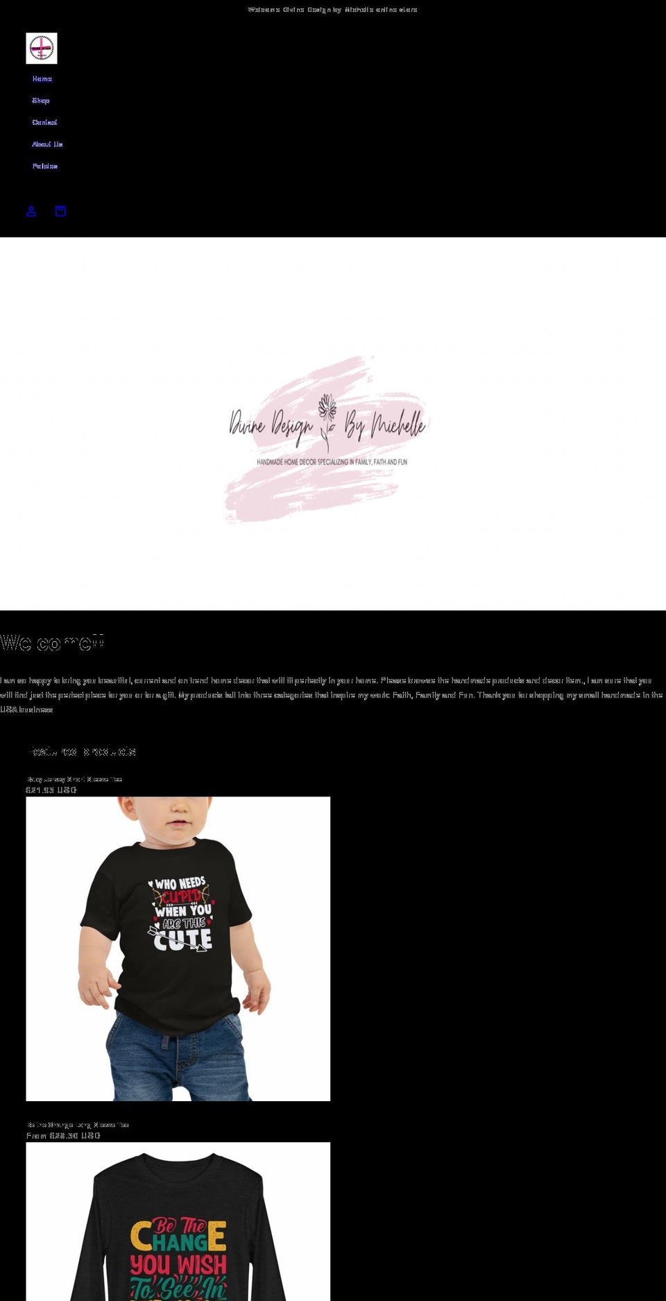 divinedesignbymichelle.com shopify website screenshot